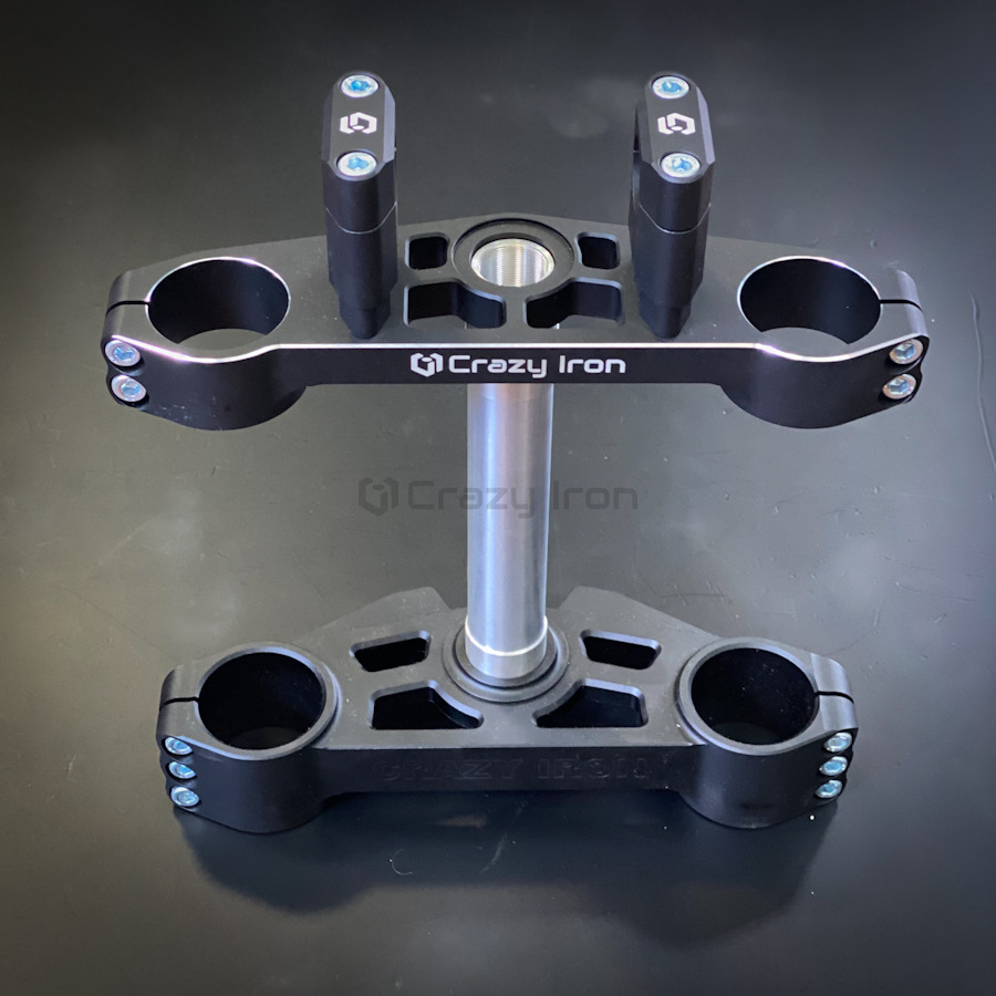 CRAZY IRON STUNT triple tree clamps set for KAWASAKI ZX-6R 636 `13